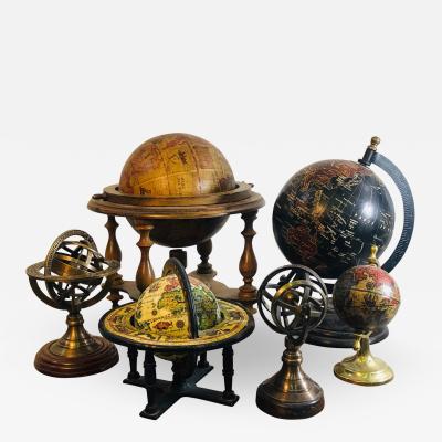 Vintage Miniature World Globe Collection