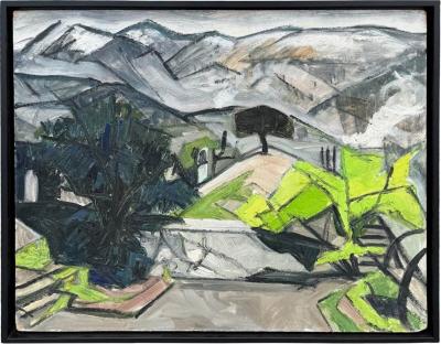 Vintage Modern Abstract Art Oil Painting