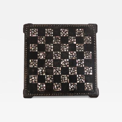 Vintage Mother of Pearl Chess Board
