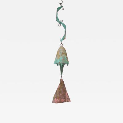 Vintage Multi Color Bronze Bell Wind Chime by Paolo Soleri for Arconsanti