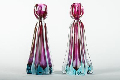 Vintage Murano Glass Candle Sticks