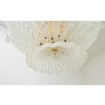 Vintage Murano Glass Palmette Suspension Light