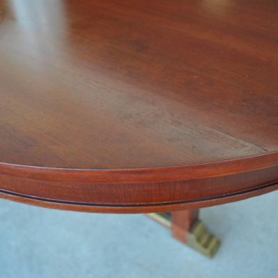 Vintage Neoclassical Style Racetrack Dining Conference Table