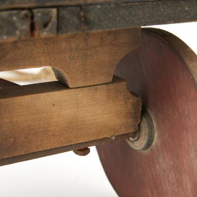 Vintage New England Wagon with Rope Pull