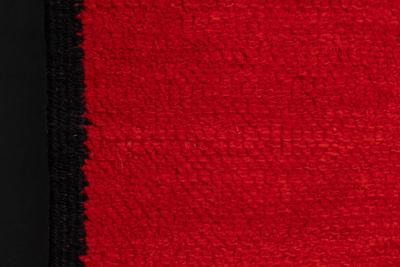 Vintage North African Low Pile Wool Rug Circa 1970