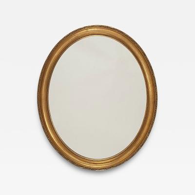 Vintage Oval Mirror France circa 1950