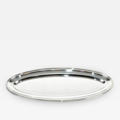 Vintage Oval Silver Plated Serving Tray