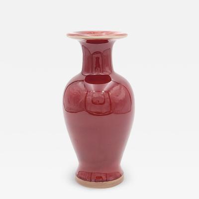 Vintage Oxblood Chinese Vase