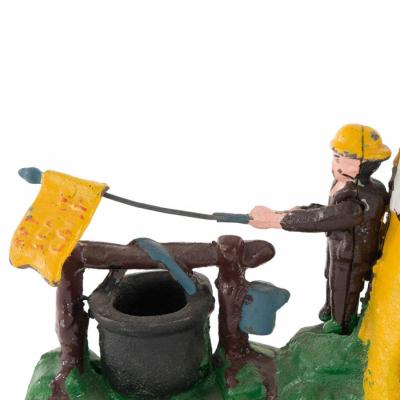 Vintage Painted Mechanical Scout Camp Coin Bank