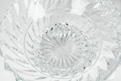 Vintage Pair Heavy Cut Crystal Bowl