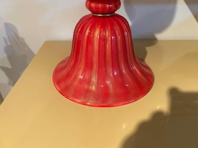 Vintage Pair Of Murano Glass Lamps