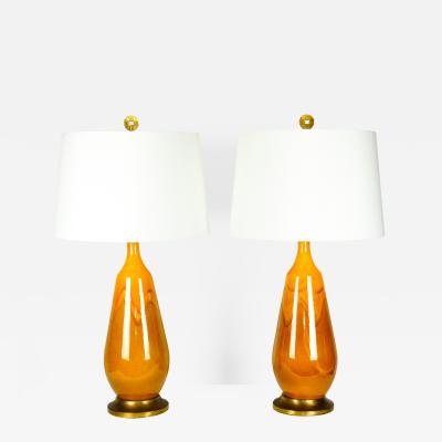 Vintage Pair Porcelain Table Lamps