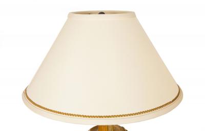 Vintage Pair of Carved Giltwood Table Lamps