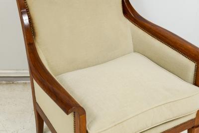 Vintage Pair of French Rosewood Lounge Chairs