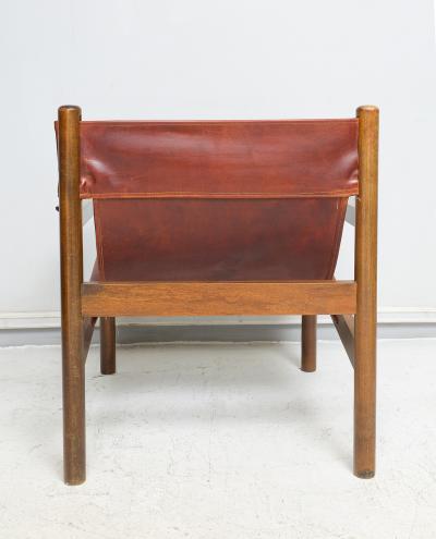 Vintage Pair of Safari Style Leather Chairs