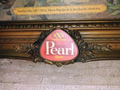 Vintage Pearl Beer Framed Advertising Sign