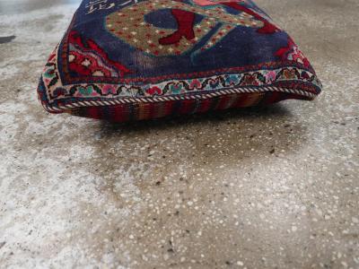 Vintage Persian Hamadan Pictorial Pillow