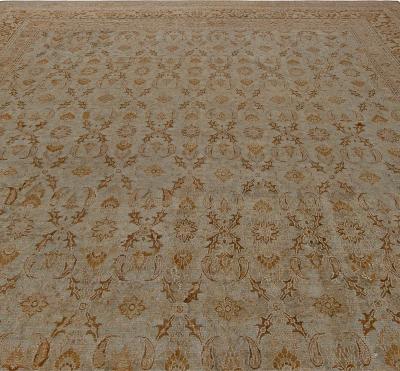 Vintage Persian Meshad Handmade Wool Rug