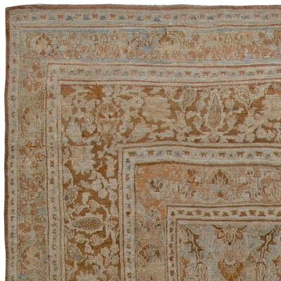 Vintage Persian Meshad Handmade Wool Rug