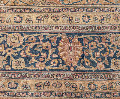 Vintage Persian Tabriz Handmade Wool Rug