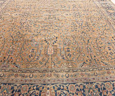 Vintage Persian Tabriz Handmade Wool Rug