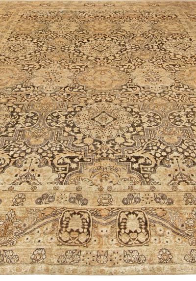 Vintage Persian Tabriz Handmade Wool Rug