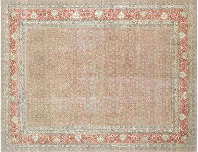 Vintage Persian Tabriz Rug 911 x 1210 