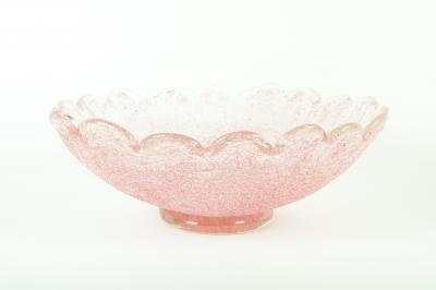 Vintage Pink Swan Bowl with Matching Flower Bowl
