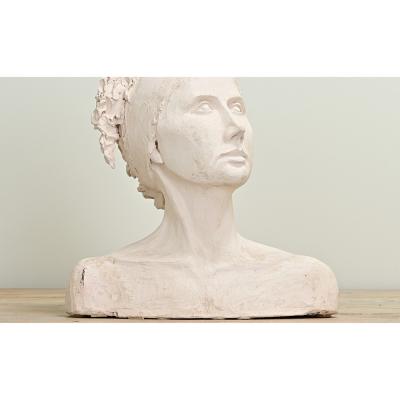 Vintage Plaster Statue of a Lady