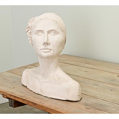 Vintage Plaster Statue of a Lady