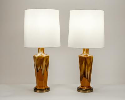 Vintage Porcelain Pair Table Lamps