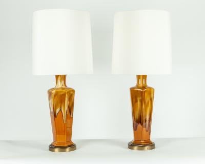 Vintage Porcelain Pair Table Lamps