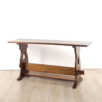 Vintage Provincial Style Pedestal Table in Beechwood circa 1950