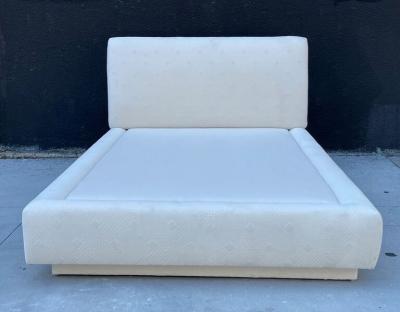 Vintage Queen Size Platform Bed USA 1980s
