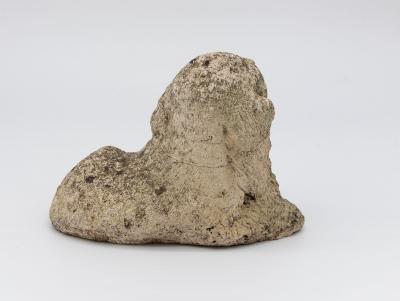 Vintage Reconstituted Stone Puppy or Dog Spaniel Garden Ornament 20th Century
