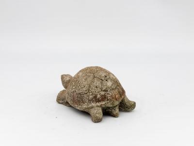 Vintage Reconstituted Stone Tortoise or Turtle Garden Ornament England 1970s