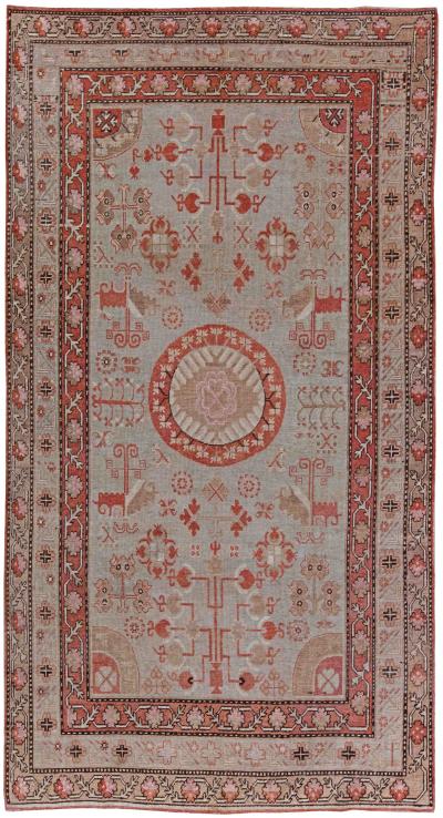 Vintage Samarkand Handmade Wool Rug