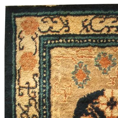 Vintage Samarkand Khotan Handmade Wool Carpet