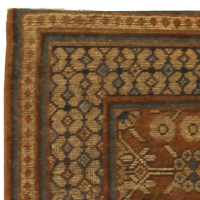 Vintage Samarkand Khotan Handmade Wool Rug