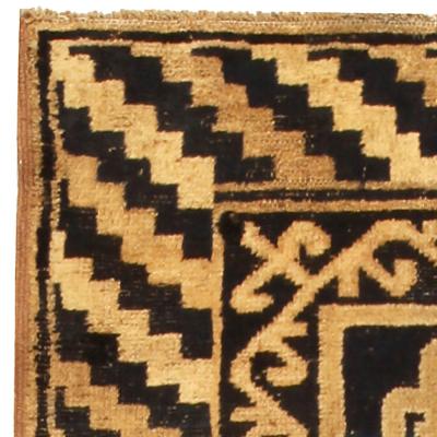 Vintage Samarkand Khotan Handwoven Wool Rug