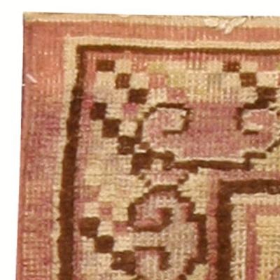 Vintage Samarkand Khotan Yellow Hand Knotted Wool Rug