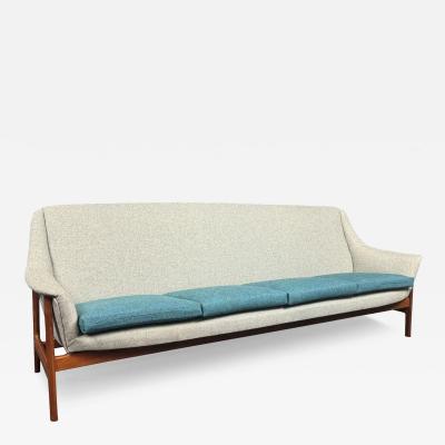 Vintage Scandinavian Mid Century Modern Teak Sofa Attributed to Folke Ohlsson