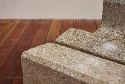 Vintage Sculptural Concrete Chair