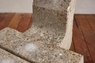 Vintage Sculptural Concrete Chair