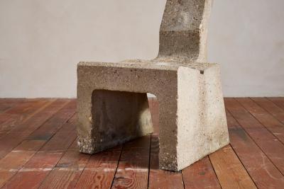 Vintage Sculptural Concrete Chair