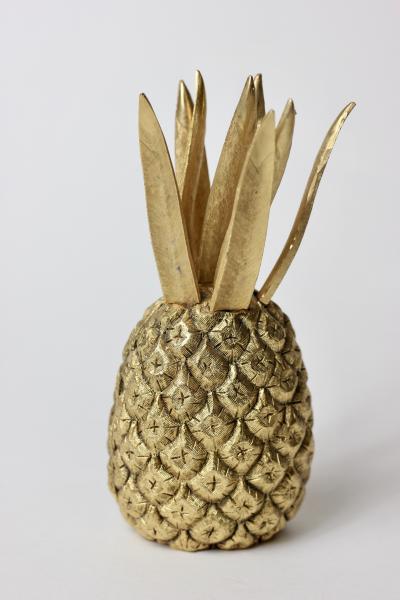 Vintage Set of 8 Cocktail Fruit Appetizer Forks Pineapple Shape 1950s