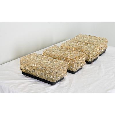 Vintage Set of Four Glass Wall Sconces