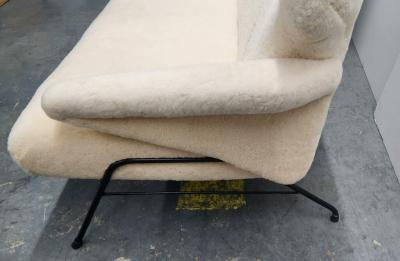 Vintage Shearling Settee 1950s