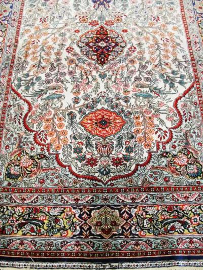 Vintage Silk Chinese Rug very fine