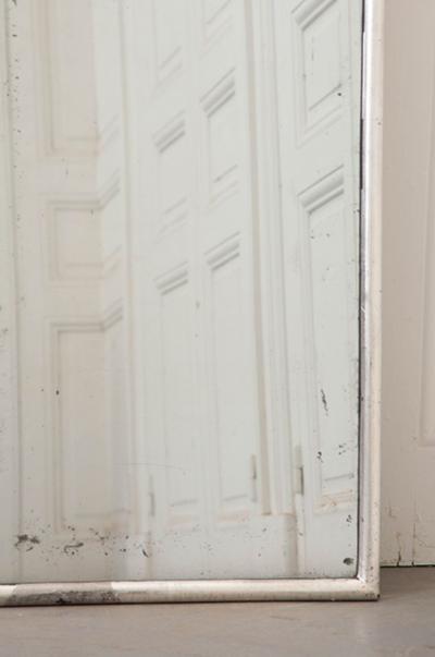 Vintage Silver Giltwood Frame with Antique Glass Plate